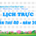 LỊCH TRỰC TUẦN THỨ 40 – NĂM 2021