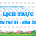 LỊCH TRỰC TUẦN THỨ 41 – NĂM 2021