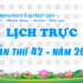 LỊCH TRỰC TUẦN THỨ 42 – NĂM 2021