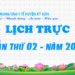 LỊCH TRỰC TUẦN THỨ 02 – NĂM 2022