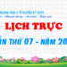 LỊCH TRỰC TUẦN THỨ 07 – NĂM 2022