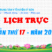 LỊCH TRỰC TUẦN THỨ 17 – NĂM 2022