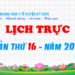 LỊCH TRỰC TUẦN THỨ 16 – NĂM 2022