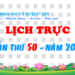 LỊCH TRỰC TUẦN THỨ 50 – NĂM 2022
