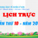 LỊCH TRỰC TUẦN THỨ 10 – NĂM 2023