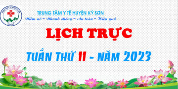 LỊCH TRỰC TUẦN THỨ 11 – NĂM 2023