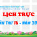 LỊCH TRỰC TUẦN THỨ 16 – NĂM 2023