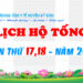 LỊCH HỘ TỐNG TUẦN THỨ 17,18 – NĂM 2023