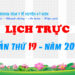 LỊCH TRỰC TUẦN THỨ 19 – NĂM 2023