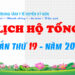 LỊCH HỘ TỐNG TUẦN 19 – NĂM 2023