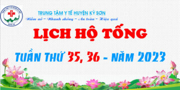 LỊCH HỘ TỐNG TUẦN THỨ 35, 36 – NĂM 2023