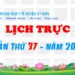 LỊCH TRỰC TOÀN VIỆN TUẦN THỨ 37 – NĂM 2023