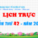 LỊCH TRỰC TOÀN VIỆN TUẦN THỨ 42 – NĂM 2023