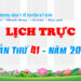 LỊCH TRỰC TOÀN VIỆN TUẦN THỨ 41 – NĂM 2023