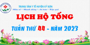 LỊCH HỘ TỐNG TUẦN THỨ 44 – NĂM 2023