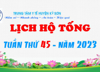 LỊCH HỘ TỐNG TUẦN THỨ 45 – NĂM 2023