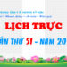 LỊCH HỘ TỐNG TUẦN THỨ 51 – NĂM 2023
