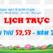 LỊCH TRỰC TOÀN VIỆN TUẦN THỨ 52,53 – NĂM 2023