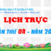 LỊCH TRỰC TOÀN VIỆN TUẦN THỨ 04 NĂM 2024