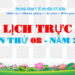 LỊCH TRỰC TOÀN VIỆN TUẦN THỨ 08 – NĂM 2024