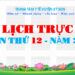 LỊCH TRỰC TOÀN VIỆN TUẦN THỨ 12 – NĂM 2024