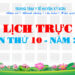 LỊCH TRỰC TOÀN VIỆN TUẦN THỨ 10 – NĂM 2024