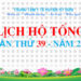 LỊCH HỘ TỐNG TUẦN THỨ 39 NĂM 2024