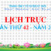 LỊCH TRỰC TOÀN VIỆN TUẦN THỨ 42 NĂM 2024