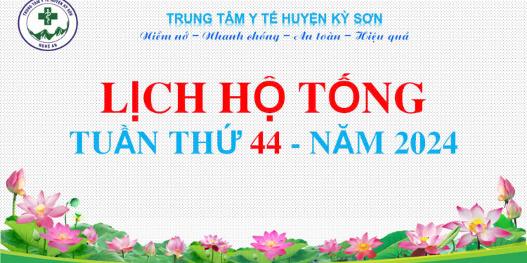 LỊCH HỘ TỐNG TUẦN THỨ 44 NĂM 2024