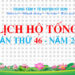 LỊCH HỘ TỐNG TUẦN THỨ 46 NĂM 2024