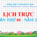 LỊCH TRỰC TOÀN VIỆN TUẦN THỨ 01 NĂM 2025