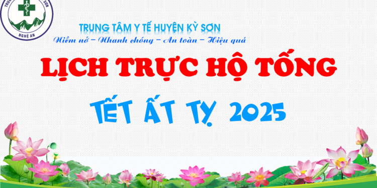 LỊCH TRỰC HỘ TỐNG TẾT NGUYÊN ĐÁN ẤT TỴ 2025