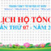 LỊCH HỘ TỐNG TUẦN THỨ 07 NĂM 2025