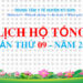 LỊCH HỘ TỐNG TUẦN THỨ 09 NĂM 2025