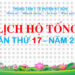 LỊCH TRỰC TOÀN VIỆN TUẦN THỨ 17 NĂM 2025