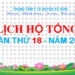 LỊCH TRỰC TOÀN VIỆN TUẦN THỨ 18 NĂM 2025