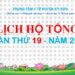 LỊCH TRỰC TOÀN VIỆN TUẦN THỨ 19 NĂM 2025