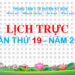 LỊCH TRỰC TOÀN VIỆN TUẦN THỨ 19 NĂM 2025