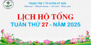 LỊCH HỘ TỐNG TUẦN THỨ 27 NĂM 2025